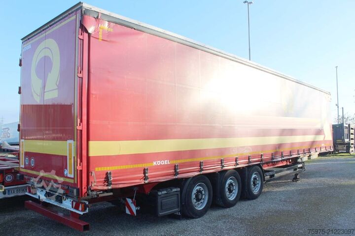 Open semitrailer with tarp Kögel semirimorchio centinato coils varios