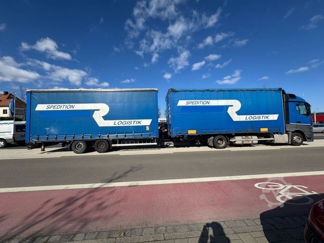 Open trailer with tarp Wecon AZ218LN Jumbo Tandem 7,6m P+P Luftfederung