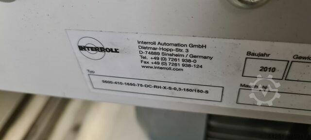 Roller Conveyor Conveyor Roller Conveyor Interroll 1,65m with motor