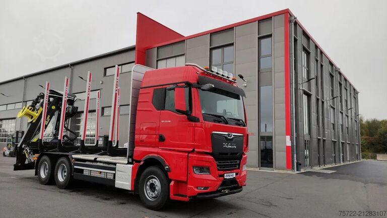 Holztransporter MAN TGX 33.520 6x4 BL Kurzholz Epsilon / Tajfun