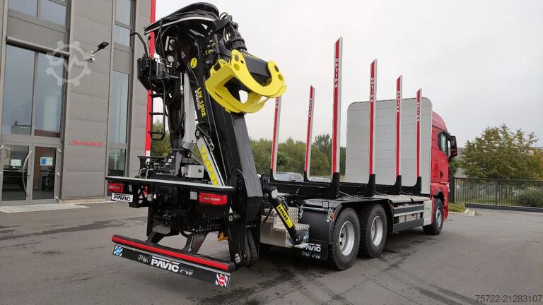 Holztransporter MAN TGX 33.520 6x4 BL Kurzholz Epsilon / Tajfun