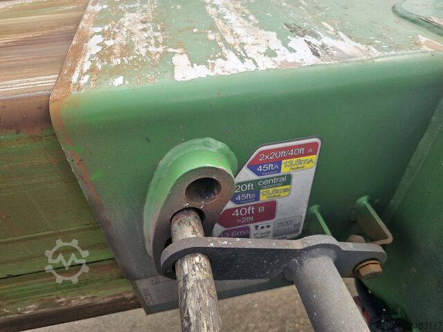 Container transport D-TEC VCC-01 FLEXITRAILER/ALL CONNECTIONS/ APK/TUV 23...
