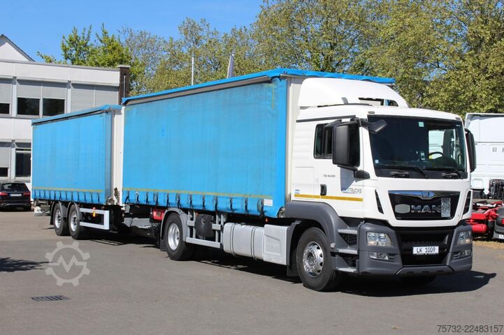LKW mit Pritsche & Plane MAN TGS 18.440 Plane Zug Schlafplatz AHK Retarder