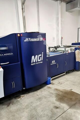 Digital printer konica minolta MGI JET VARNISH 3D EVO F.TO 75X120