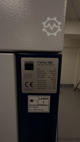 3D printer metal TRUMPF TruPrint 1000