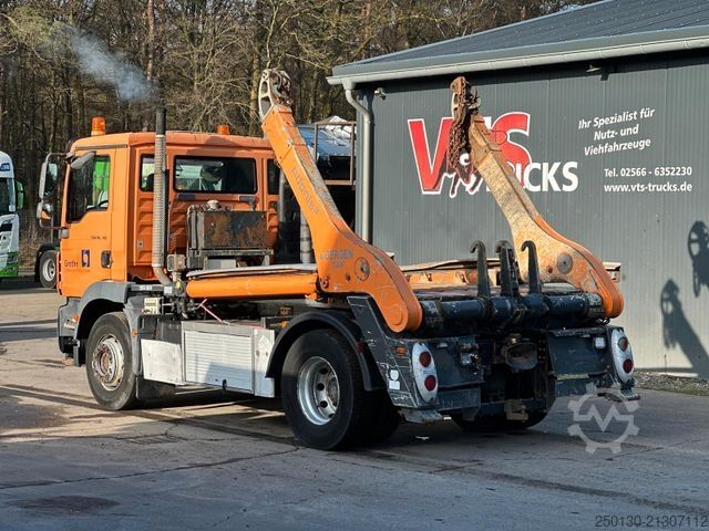 Skip truck MAN TGM 18.340 4x2 BL Gergen Absetzkipper  Funk