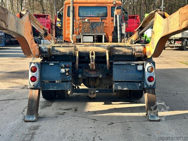 Skip truck MAN TGM 18.340 4x2 BL Gergen Absetzkipper  Funk