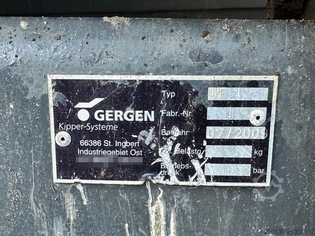 Skip truck MAN TGM 18.340 4x2 BL Gergen Absetzkipper Funk