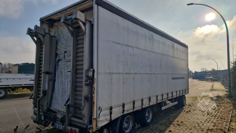 3-axle tarpaulin trailer with 2x ramps BFR Wisskirchen PLS315