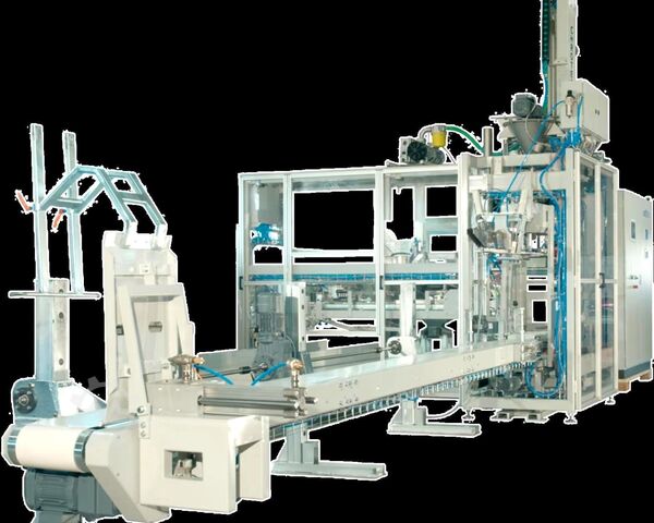 Bagging plant DS Schüttguttechnik Bottom Up Bagging System