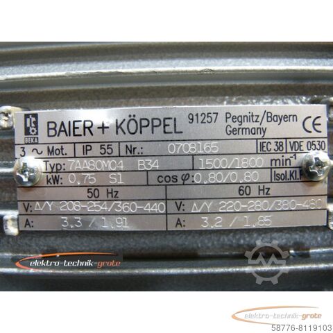 Control unit BEKA Baier + Köppel MZN 12-75 A Zahnradpumpe