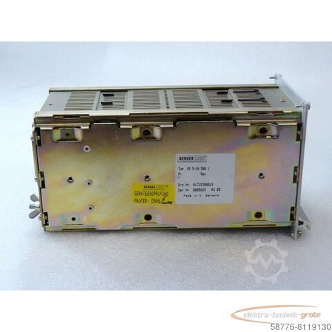 Control unit Berger Lahr SR 5-20.500.1 Servo Schrittmotor Regler