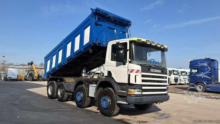 3-way tipper Scania 124 - 400 (MANUAL PUMP / BIG HUB / GRAND PONT /...