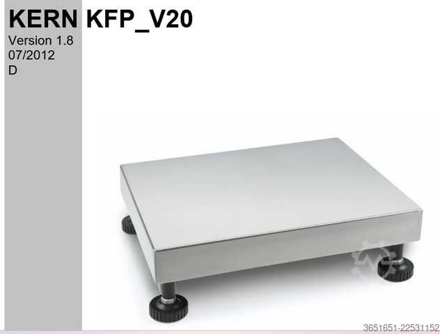 Bodenwaage Kern & Sohn kern-kfp-v20-ip65