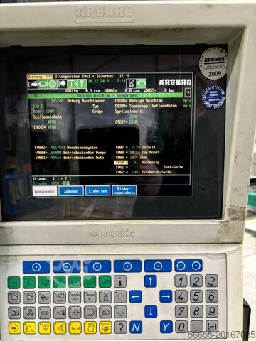 Injection molding machines Arburg Allrounder 820S 4000-2100 mit Multilift 55t Stunden