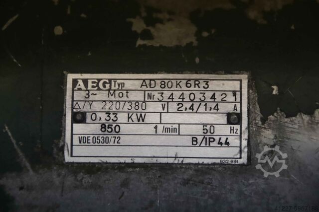 Electric motor 0.33 kW 850 Rpm AEG AD80K6R3