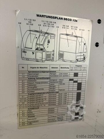 USED CNC-LATHE (SWISS TYPE) TORNOS-BECHLER, MODEL DECO 2000-13A TORNOS-BECHLER DECO 2000-10A