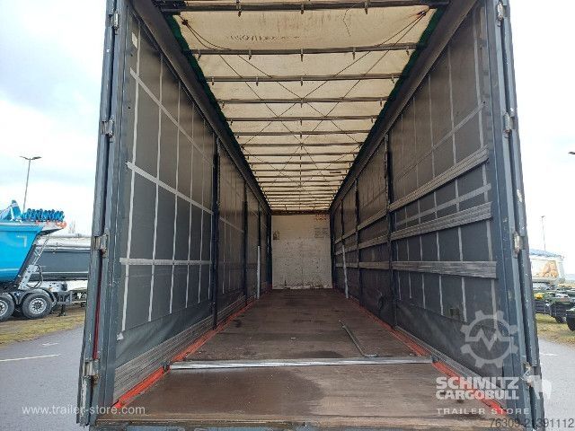 Open semitrailer with tarp Berger Curtainsider Mega