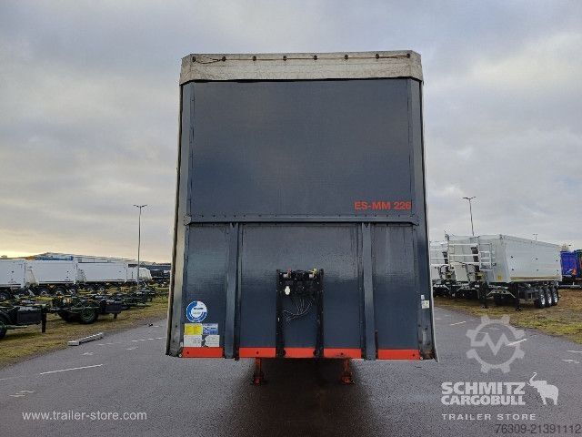Open semitrailer with tarp Berger Curtainsider Mega