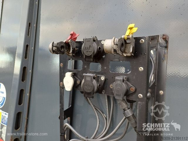 Open semitrailer with tarp Berger Curtainsider Mega