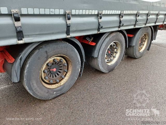 Open semitrailer with tarp Berger Curtainsider Mega