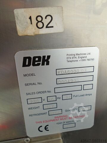 Air conditioner, Dryer, humidity control DEK KDA6000.3