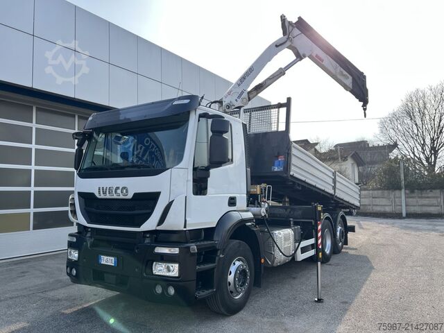 Dreiseitenkipper mit Kran Iveco Stralis 360