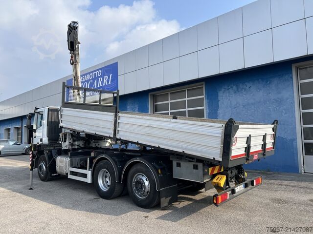 Dreiseitenkipper mit Kran Iveco Stralis 360