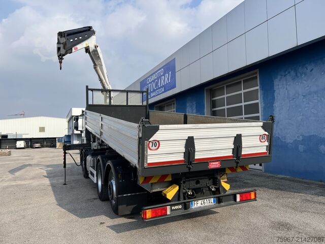 Dreiseitenkipper mit Kran Iveco Stralis 360