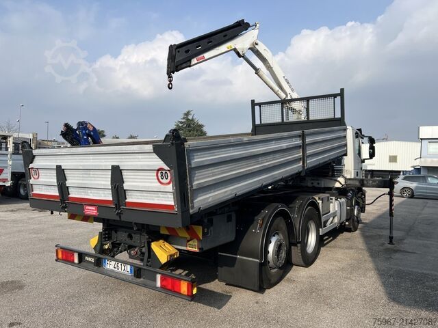 Dreiseitenkipper mit Kran Iveco Stralis 360