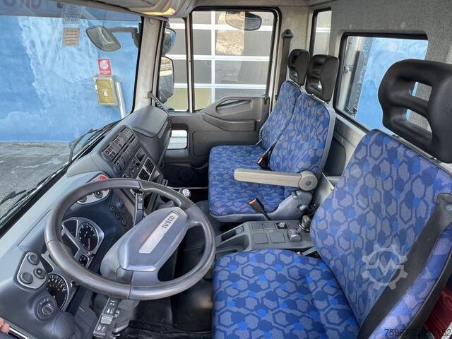 Three-way tipper truck with crane Iveco Eurocargo 140e22