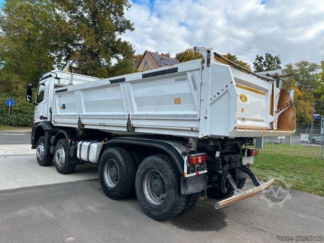 Tipper truck MERCEDES-BENZ Arocs 3251 8x4 MEILLER Bordmatik Plane