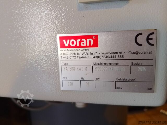 Voran Paster Pasteurizer voran PA 500 RWT G