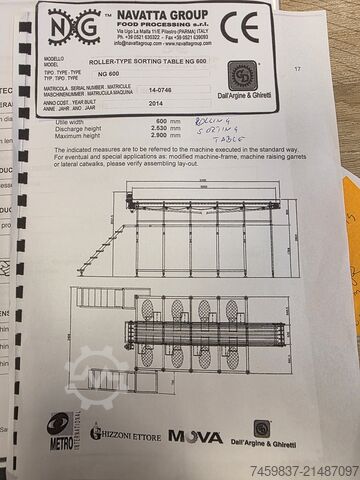 Maschinen zum Waschen und Blanchieren von Gemüse Navatta machines 