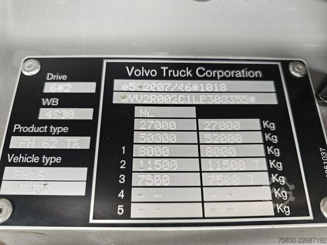 Chassis with cab Volvo FH 16.650 6x2 / VEB / CHASSIS
