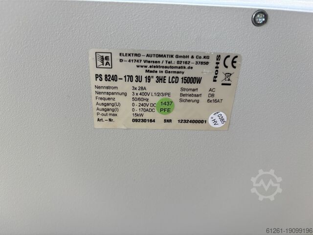 Netzteil ELEKTRO-AUTOMATIK EA PS8240-170 240V 170A 15kW
