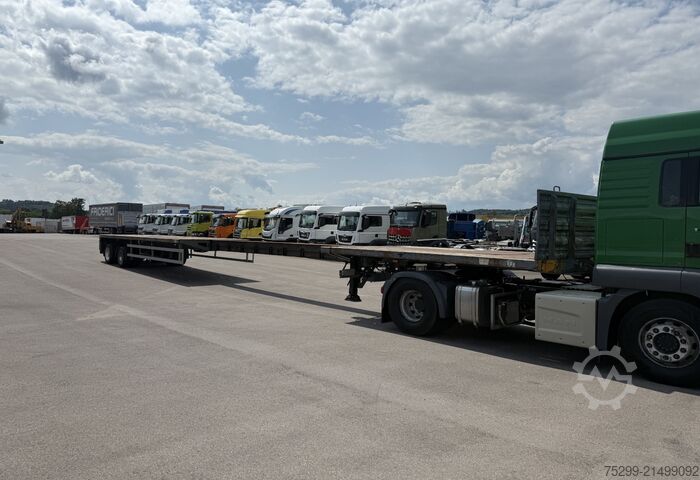 Open semitrailer Goldhofer Typ SPZ-DI2 Tele / Swiss-Vehicle