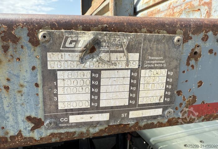 Open semitrailer Goldhofer Typ SPZ-DI2 Tele / Swiss-Vehicle