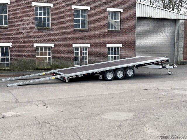 Flatbed trailer Brian James Trailers CONNECT 476-5522-35-3-12 | TRIDEM | ANKIPPBAR | RAMPEN 550X229CM 3500KG HOCHLADER | SCHWARZ