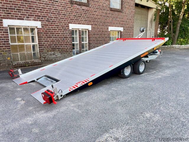 Autotransporter Vezeko IMOLA 27.39 RACE MASTER | HANDSEILWINDE 462X194CM 2700KG AUTOTRAILER