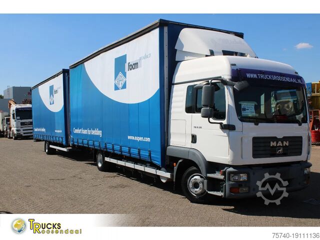 Schiebeplane MAN TGL 8.210 + TRAILER + SLEEPCAB COMBI