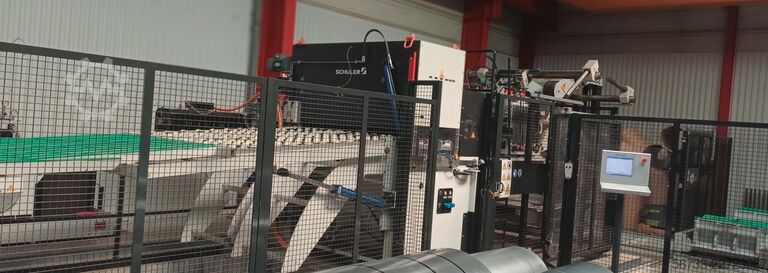 Querteilanlage Querteilanlage mit Stanzaggregat SCHULER 1500 x 0,6 - 5,0 mm