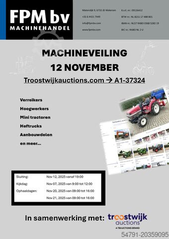 Rotierender Teleskoplader Machinery auction FPM bv, Wekerom, Netherlands