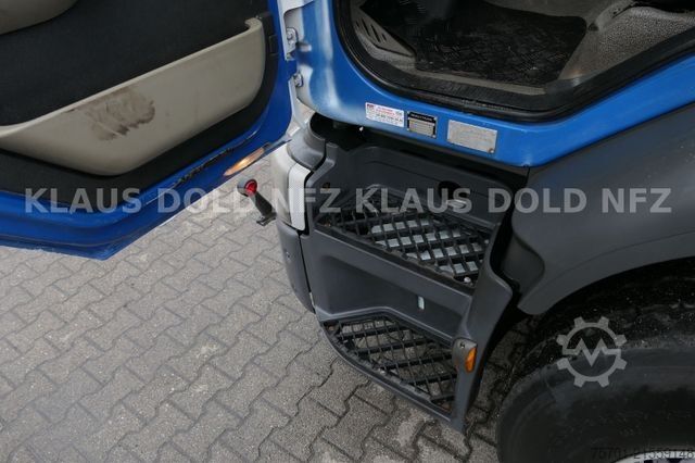 Three-sided tipper truck RENAULT Lander 410 Kipper Kran Palfinger Funk Retarder