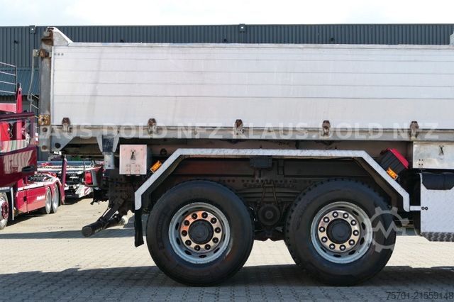 Three-sided tipper truck RENAULT Lander 410 Kipper Kran Palfinger Funk Retarder