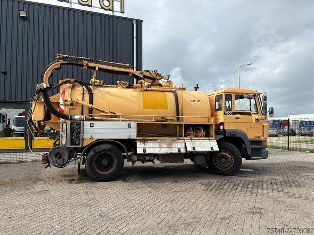 Vacuum truck DAF 1900 + BEKKER COMBI SYSTEM + EURO 1 + LOW KM + ...