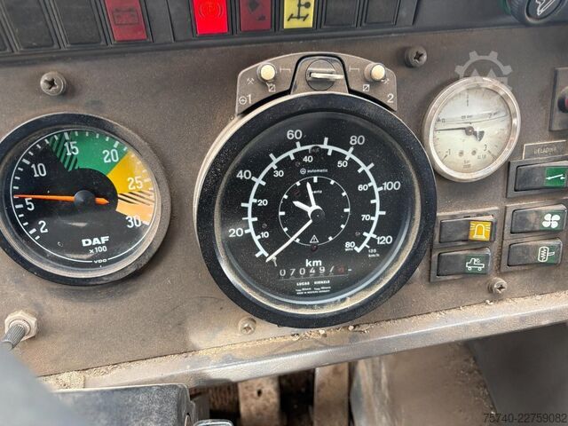Vacuum truck DAF 1900 + BEKKER COMBI SYSTEM + EURO 1 + LOW KM + ...