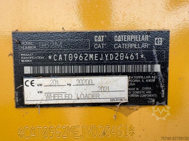 Wheel loader Caterpillar 962M + 13.107HOURS + BIG BUCKET + PERFECT WORKI...