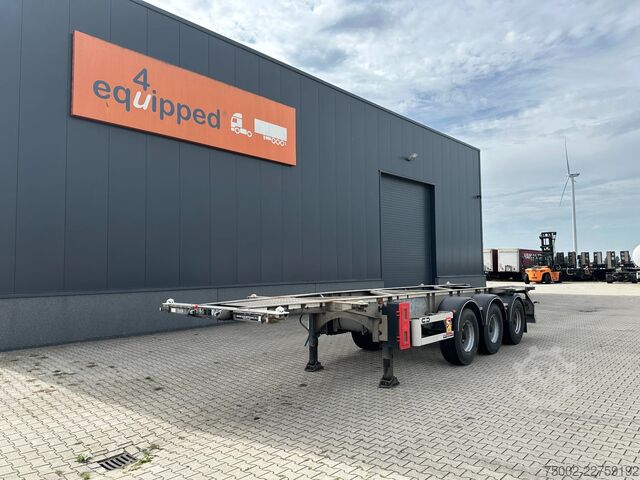 Container transportation Van Hool 20FT/30FT ADR CHASSIS / galvanized / BPW DRUM /...