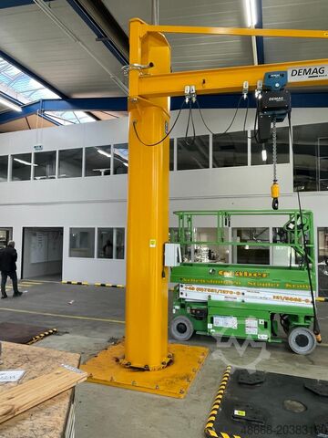 Säulenschwenkkrank Schwenkkran Kettenzug Demag JC-P-300 2000 Kg